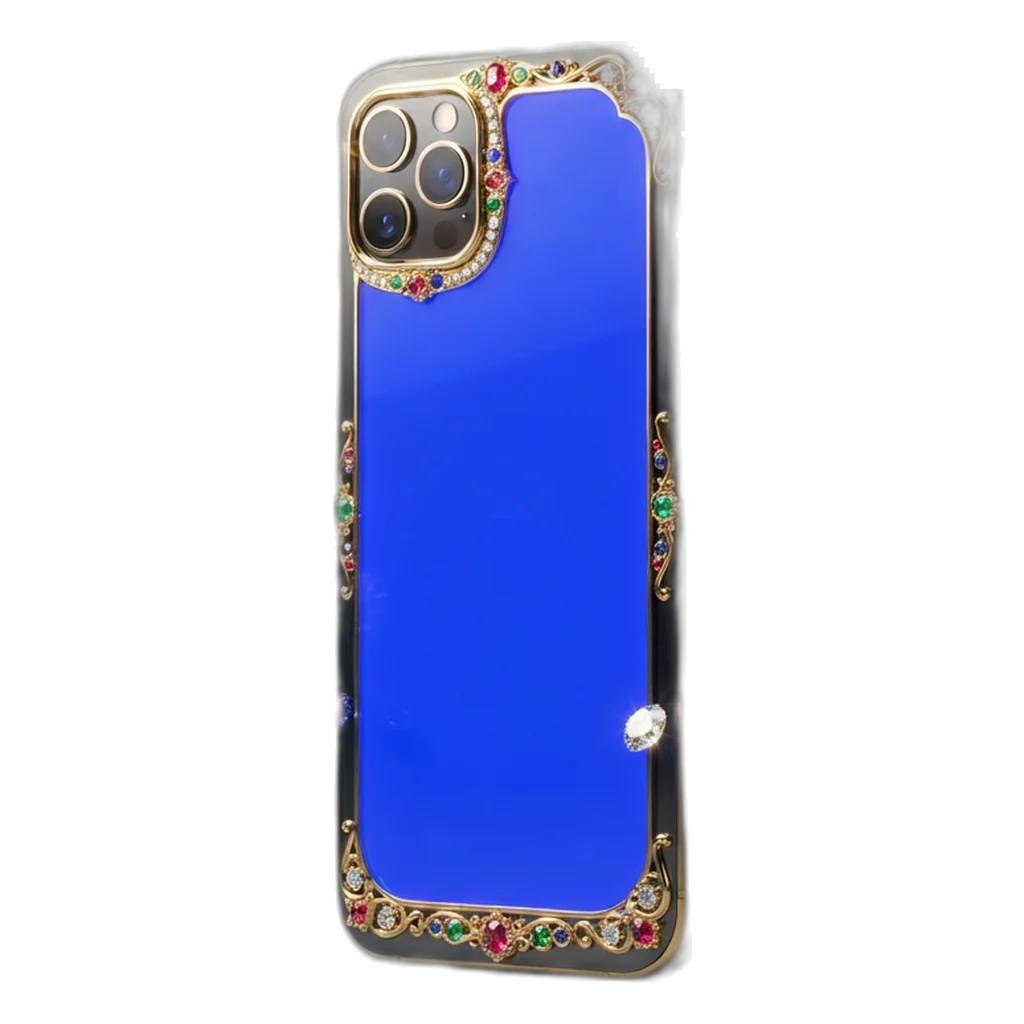 Phone with floating gems for the 6 Club app